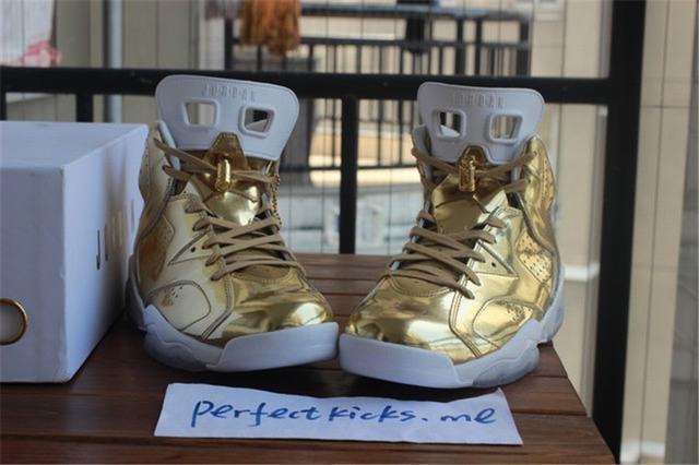 Authentic Air Jordan 6 Gold Pinnacle